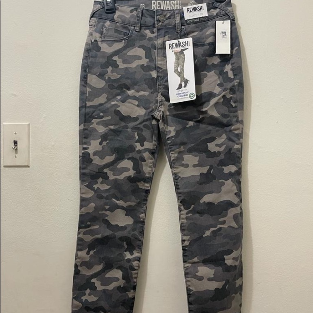 Rewash  Camo Cropped Skinny Jeans W27 L27